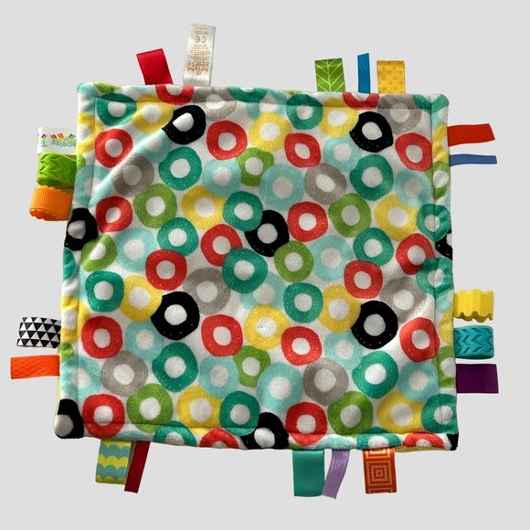 Bright Starts Other - 4/$25 Bright Starts Taggies Security Blanket Baby Circles Lovey Sensory